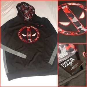 DeadPool Marvel Camo Hoodie Sz: Lrg Minor Blemish